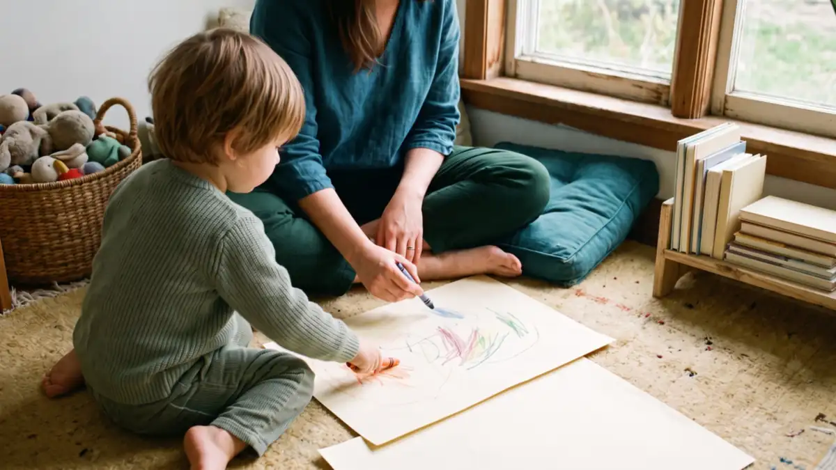 Warm Christian children's therapy room at Graceway Wellness