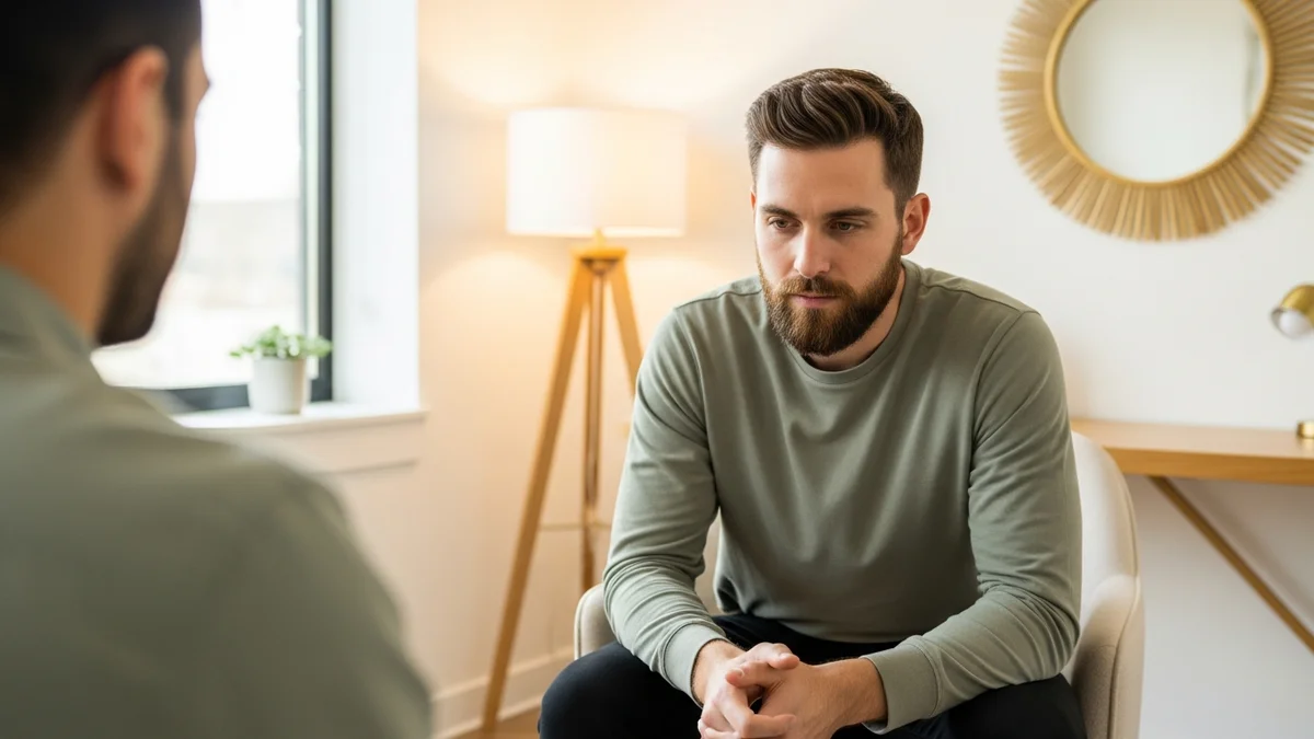 A confidential Christian therapy session