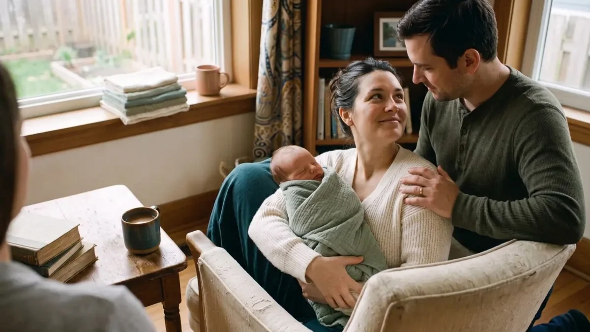 A mother finding support in a therapy session