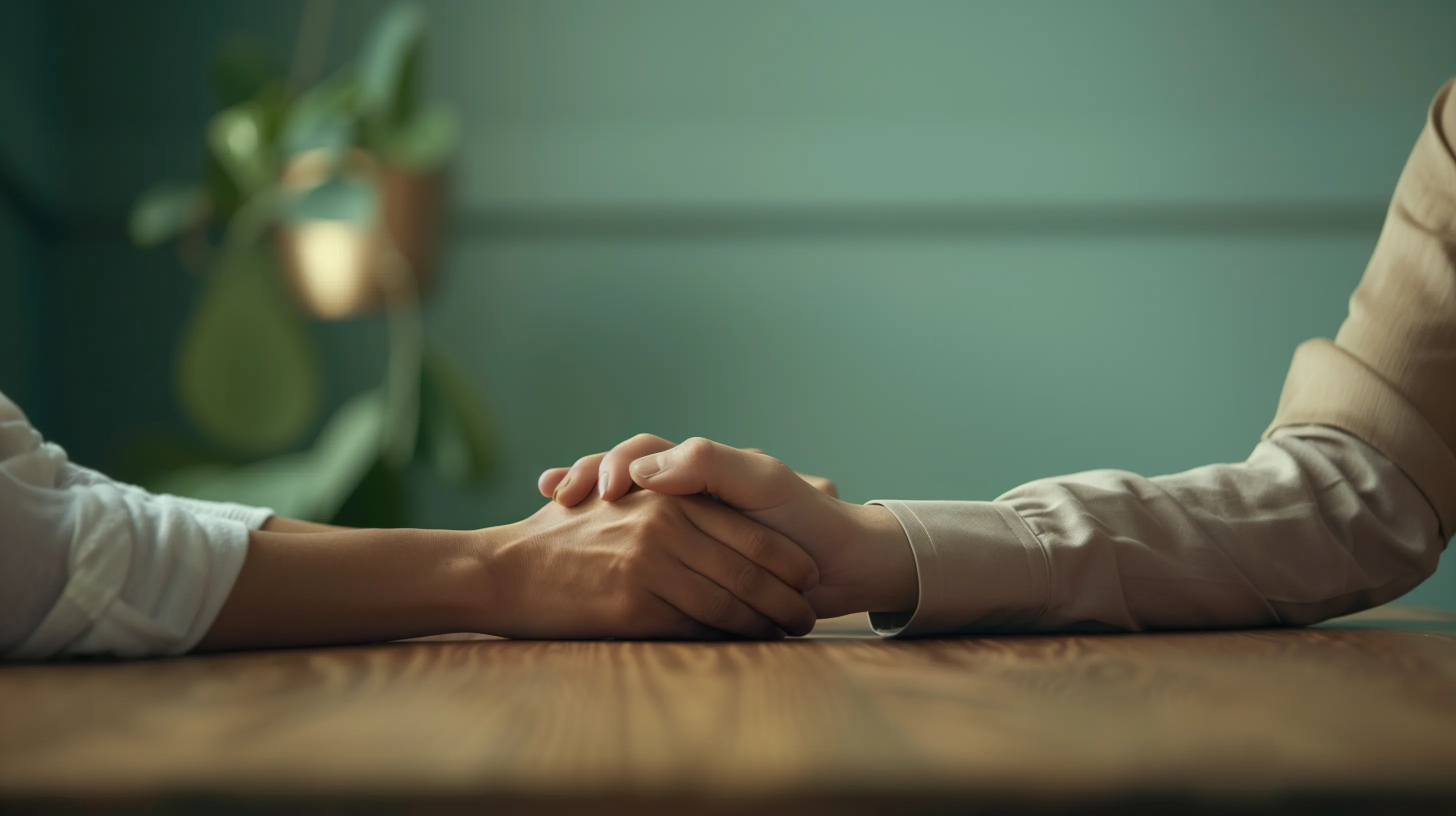 Couple building emotional safety together