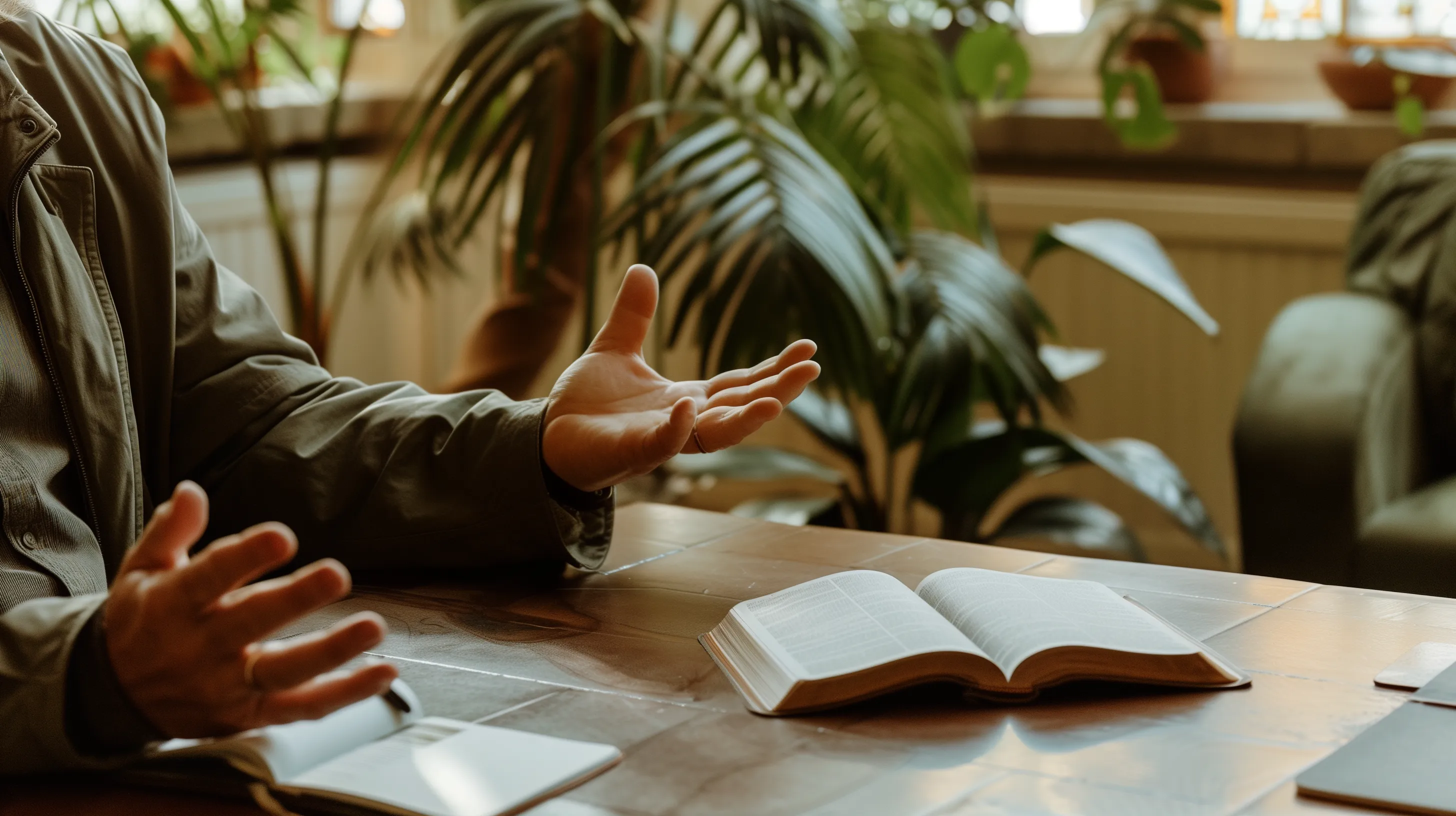 Person in spiritual crisis finding support